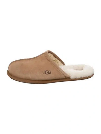 Pre-owned Ugg Suede Mules In Brown