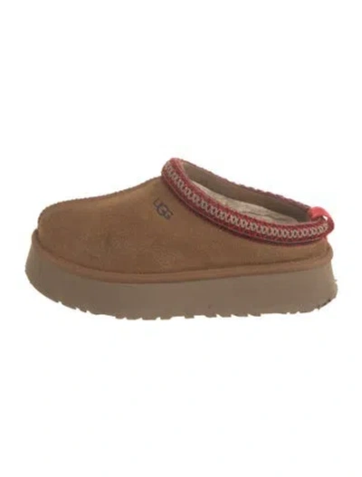 Pre-owned Ugg Suede Mules In Brown