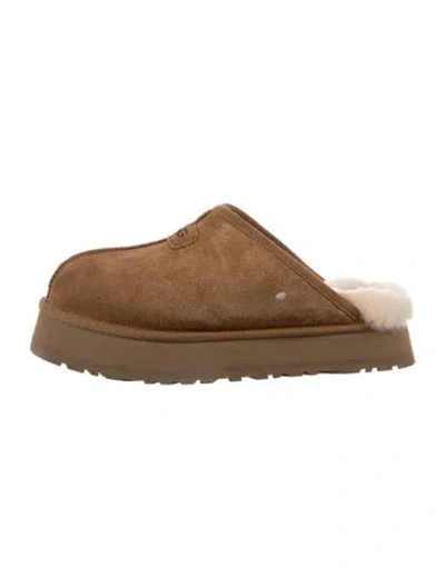 Pre-owned Ugg Suede Mules In Brown