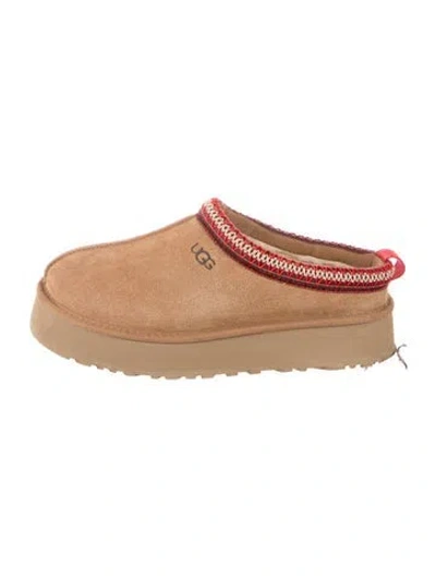 Pre-owned Ugg Suede Mules In Brown