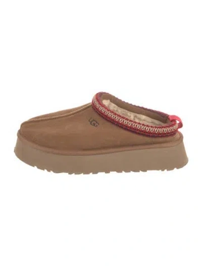 Pre-owned Ugg Suede Mules In Brown