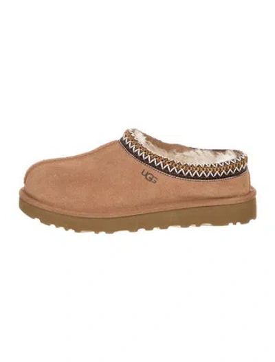 Pre-owned Ugg Suede Mules In Brown