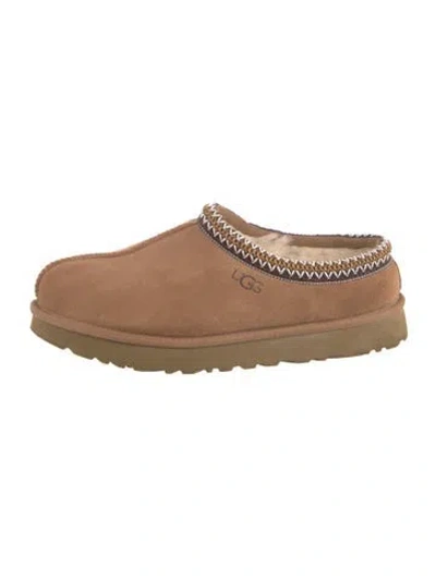 Pre-owned Ugg Suede Mules In Brown