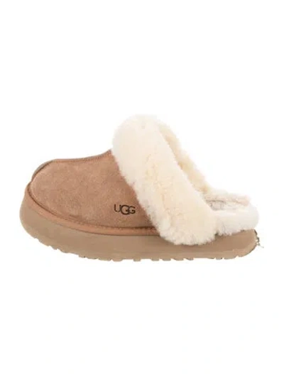 Pre-owned Ugg Suede Mules In Brown