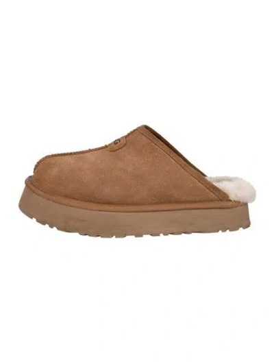 Pre-owned Ugg Suede Mules In Brown