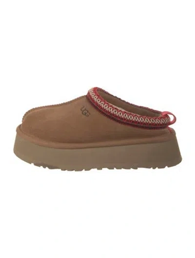Pre-owned Ugg Suede Mules In Brown