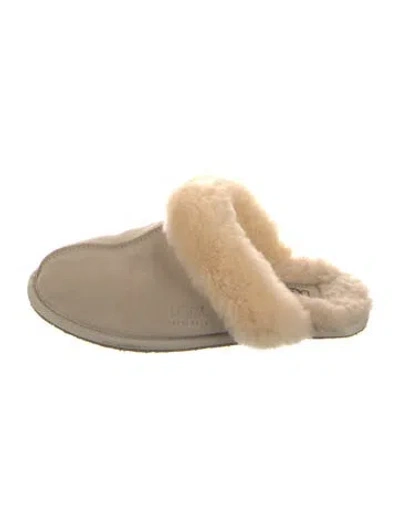 Pre-owned Ugg Suede Mules In Brown