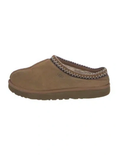 Pre-owned Ugg Suede Mules In Brown