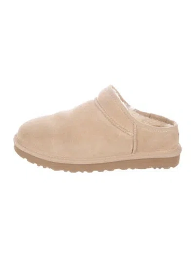 Pre-owned Ugg Suede Mules In Brown