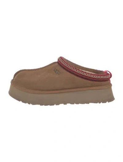 Pre-owned Ugg Suede Mules In Brown