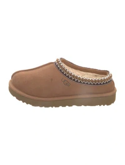 Pre-owned Ugg Suede Mules In Brown