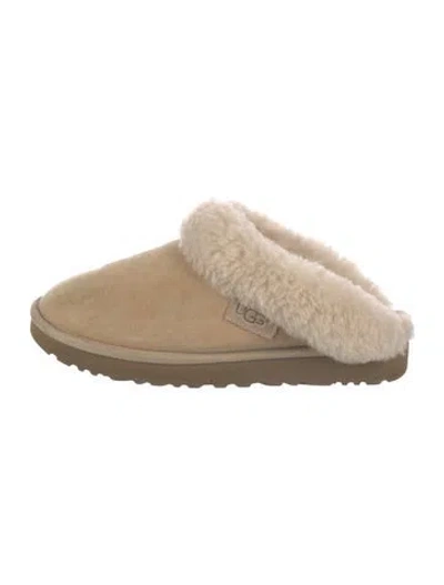 Pre-owned Ugg Suede Mules In Brown