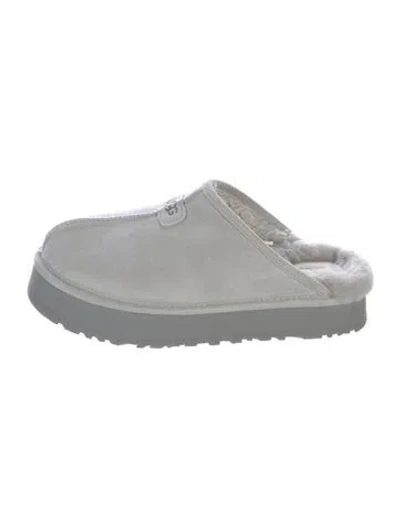 Pre-owned Ugg Suede Mules In Gray