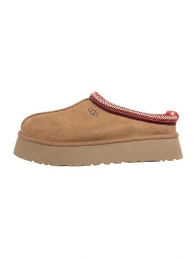 Pre-owned Ugg Suede Mules In Neutral