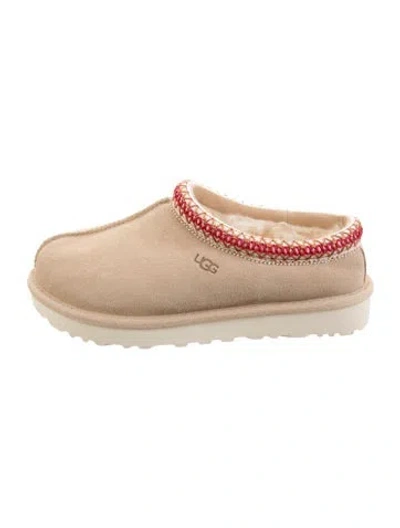 Pre-owned Ugg Suede Mules In Neutral