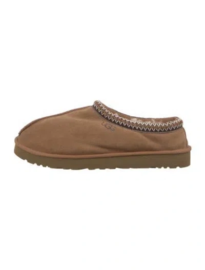 Pre-owned Ugg Suede Mules In Neutral