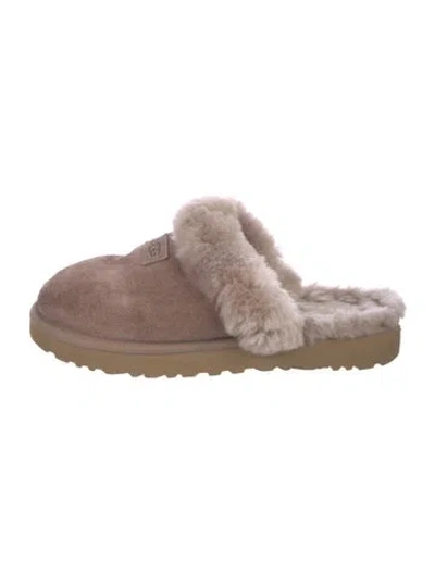 Pre-owned Ugg Suede Mules In Neutral