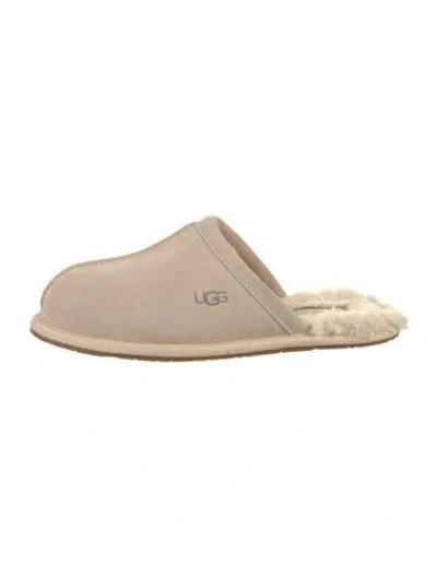 Pre-owned Ugg Suede Mules In Neutral