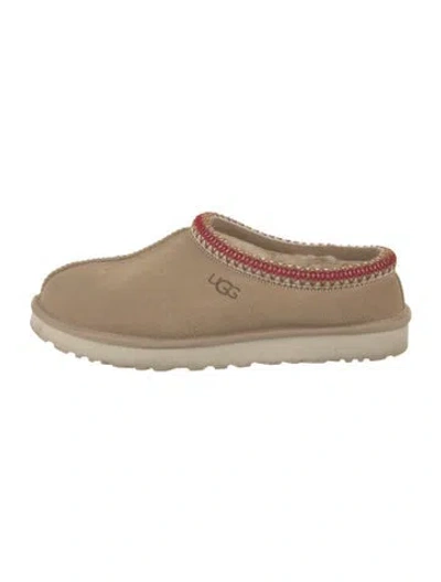 Pre-owned Ugg Suede Mules In Neutral