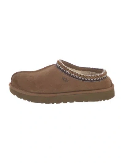 Pre-owned Ugg Suede Mules In Neutrals