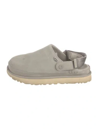 Pre-owned Ugg Suede Mules In Neutrals