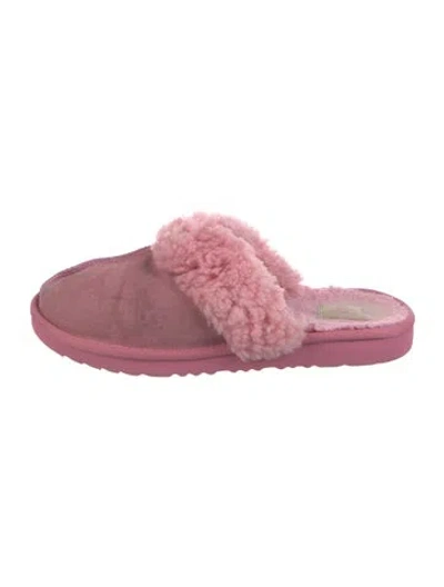 Pre-owned Ugg Suede Mules In Pink