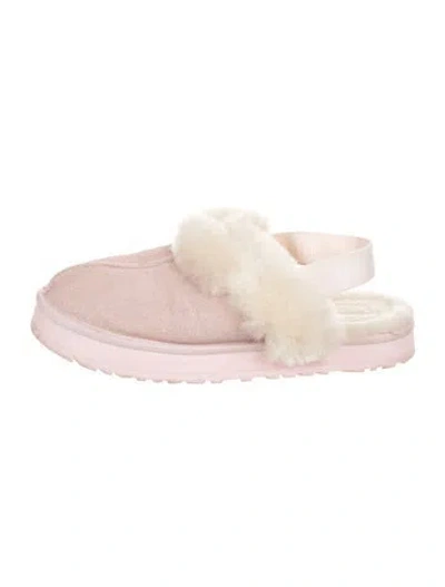 Pre-owned Ugg Suede Mules In Pink