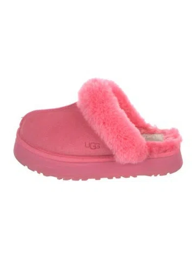 Pre-owned Ugg Suede Mules In Pink