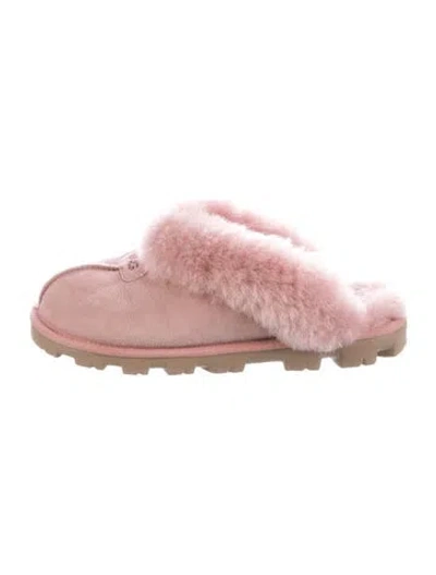Pre-owned Ugg Suede Mules In Pink