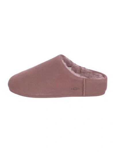 Pre-owned Ugg Suede Mules In Pink