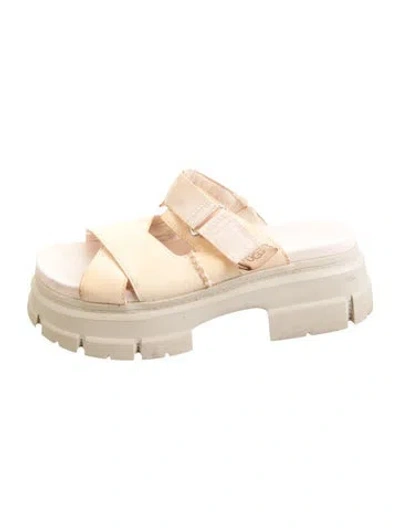 Pre-owned Ugg Suede Mules In Pink
