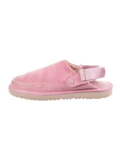 Pre-owned Ugg Suede Mules In Pink