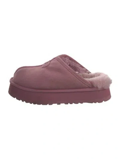 Pre-owned Ugg Suede Mules In Purple