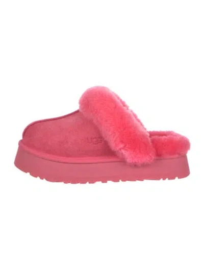 Pre-owned Ugg Suede Mules In Red