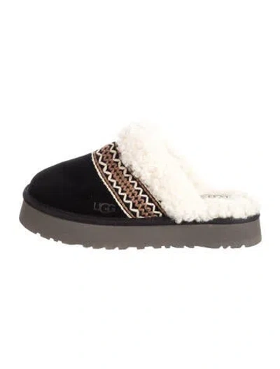 Pre-owned Ugg Suede Patterned Mules In Multi
