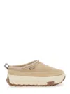 Ugg Suede Platform Slipper In Beige