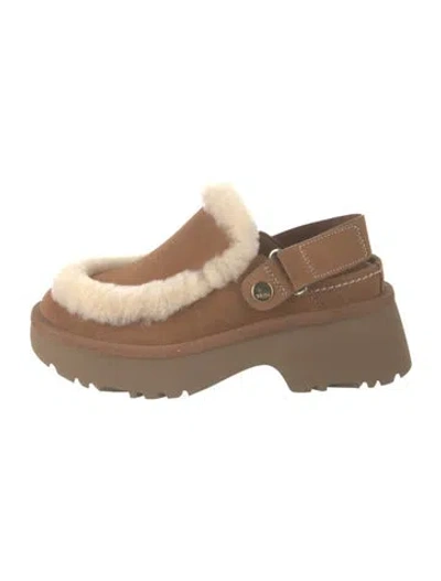 Pre-owned Ugg Suede Pumps In Brown
