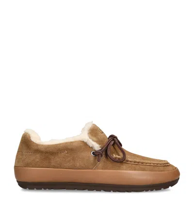 Ugg Suede Quill Slip-on Shoes In Brown