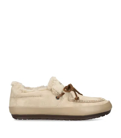 Ugg Suede Quill Slip-on Shoes In Neutral
