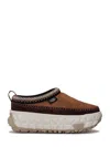 Ugg Suede Sabot With Textured Tread In Brown