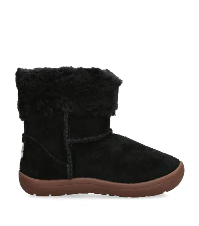 Ugg Kids' Suede Sammee Boots In Black