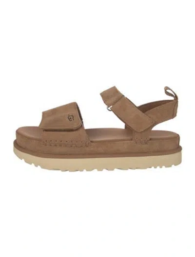 Pre-owned Ugg Suede Sandals In Brown