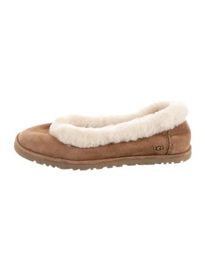 Pre-owned Ugg Suede Sandals In Brown