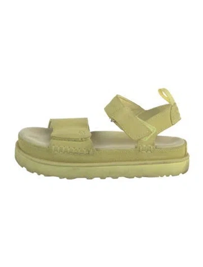 Pre-owned Ugg Suede Sandals In Green