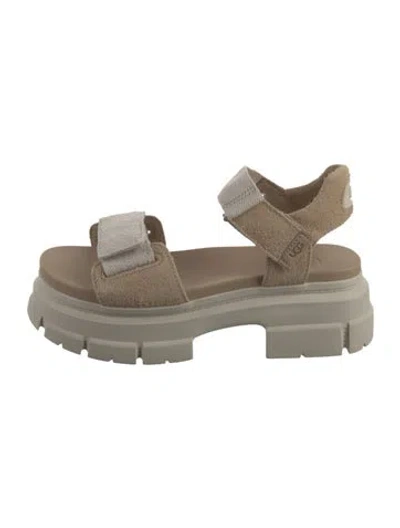 Pre-owned Ugg Suede Sandals In Neutral
