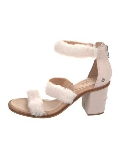 Pre-owned Ugg Suede Sandals In Pink