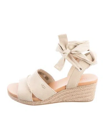 Pre-owned Ugg Suede Sandals W/ Tags In Neutrals