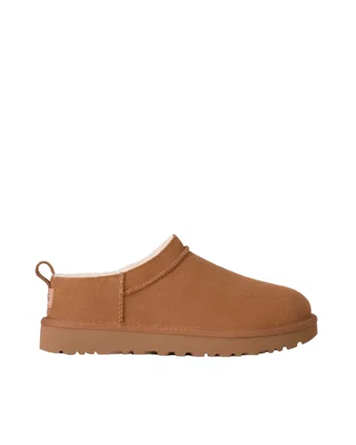 Ugg Suede Shearling-lined Slipper In Brown