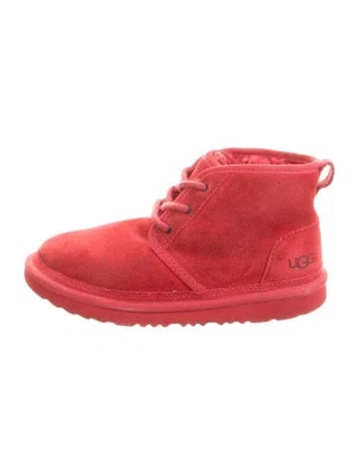 Pre-owned Ugg Kids' Suede Shoes In Red