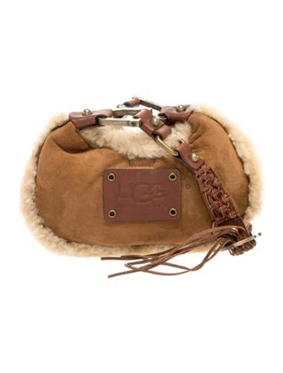 Pre-owned Ugg Suede Shoulder Bag In Brown